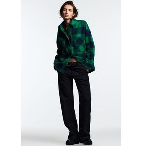 Zara Plaid Shirt Jacket